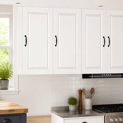 Your Kitchen Deserves This High Gloss White Wall Cabinet