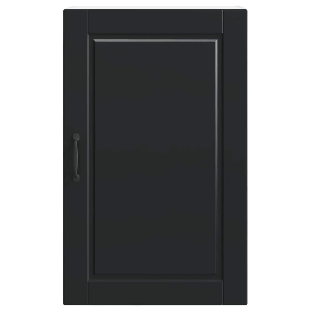 Black Wall Cabinet Kitchen Storage Cupboard 50 x 31 x 80 cm Wall Mounted Unit