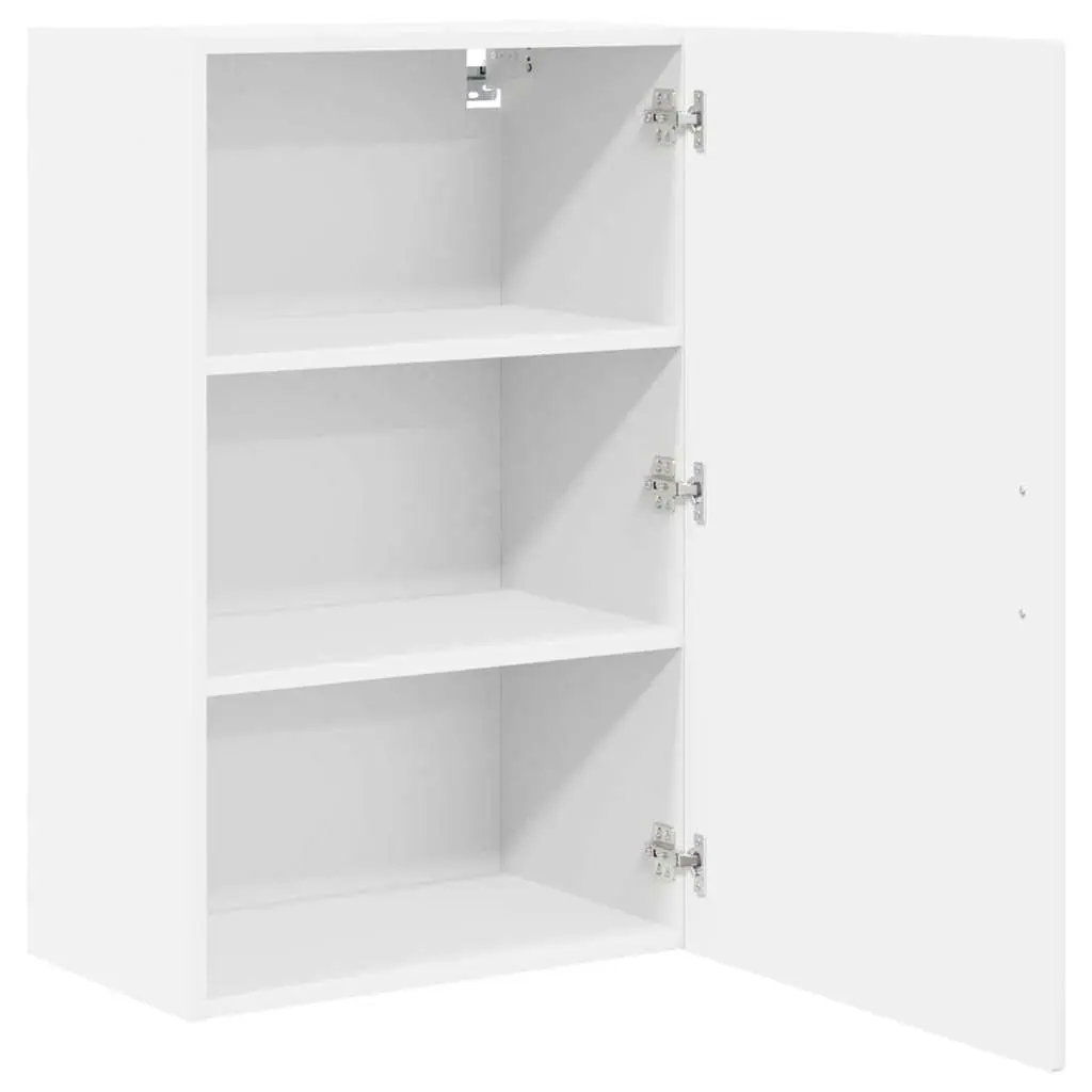 Wall Cabinet Kitchen Storage High Gloss White Engineered Wood 50x31x80cm