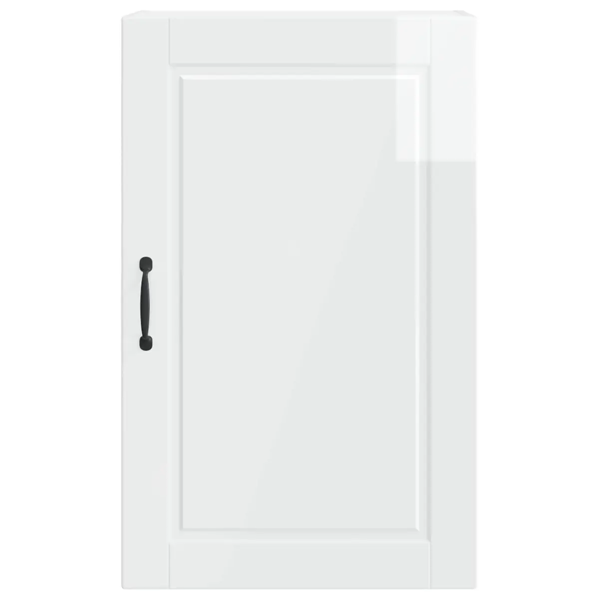Wall Cabinet Kitchen Storage High Gloss White Engineered Wood 50x31x80cm