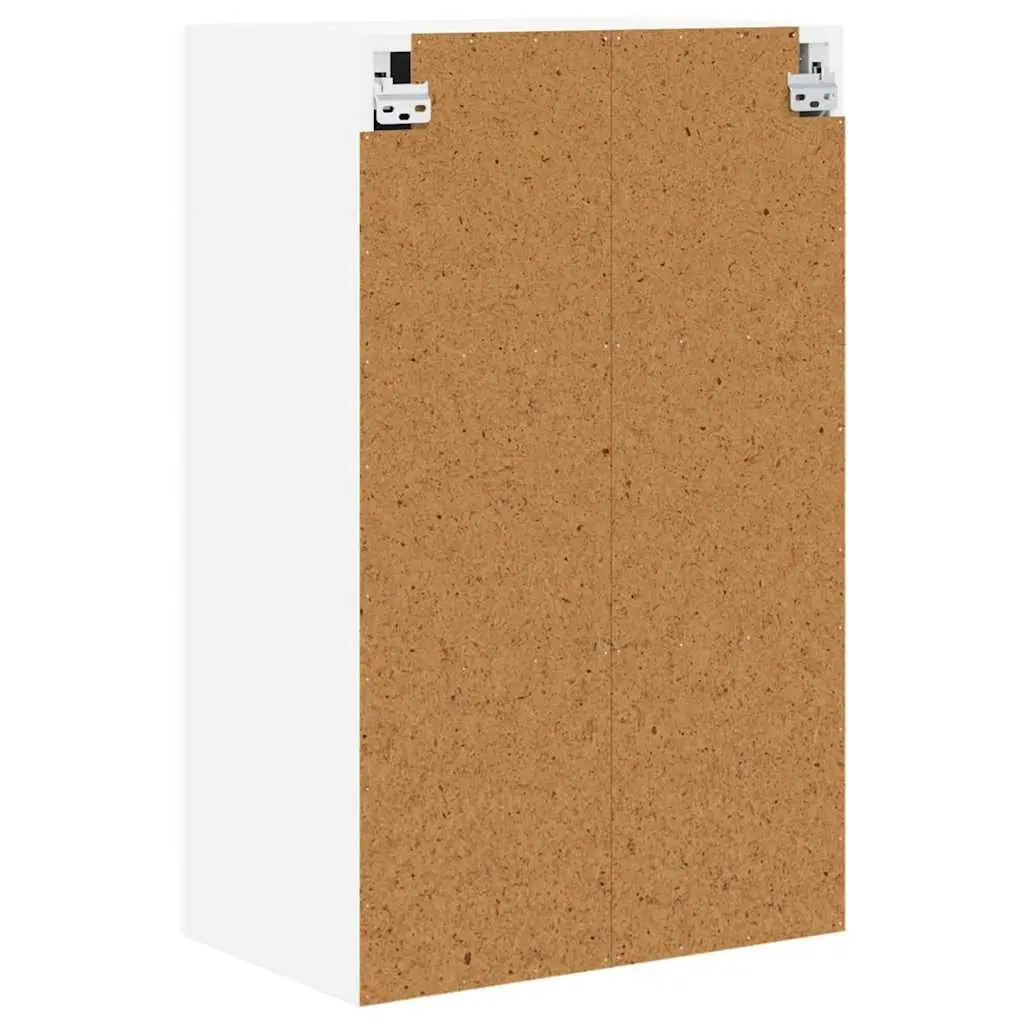 Wall Cabinet Kitchen Storage High Gloss White Engineered Wood 50x31x80cm