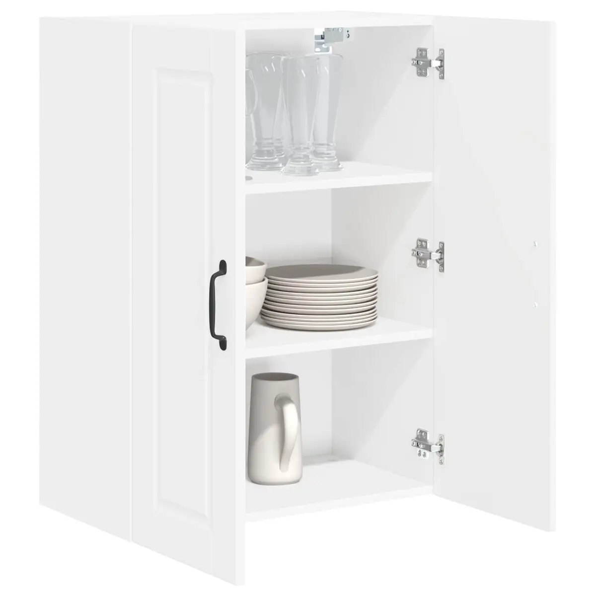 Wall Cabinet White Engineered Wood 60 x 31 x 80 cm