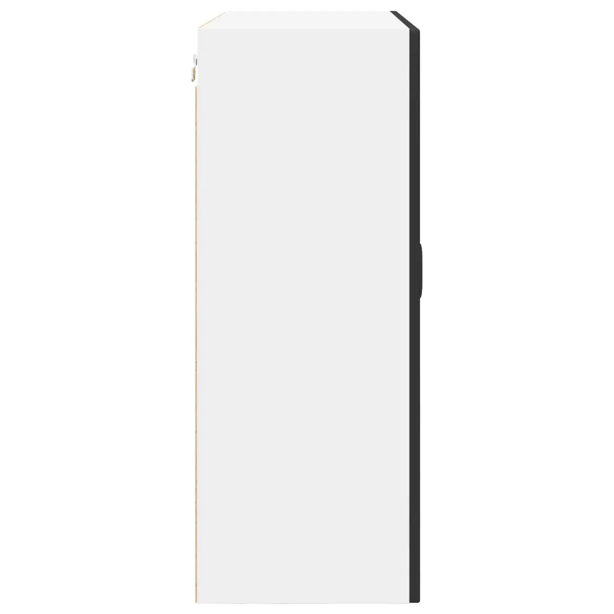 Wall Cabinet Black Kitchen Storage Engineered Wood 80x31x80cm