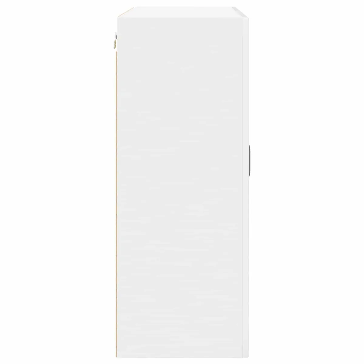 Wall Cabinet High Gloss White Engineered Wood Modern 80x31x80cm