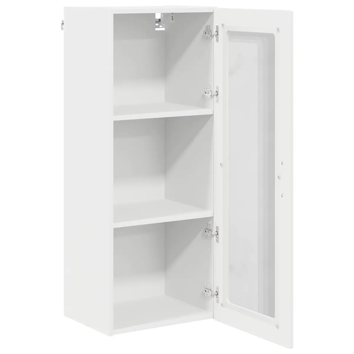 Wall-Mounted Kitchen Cabinet White Engineered Wood 40x31x100cm