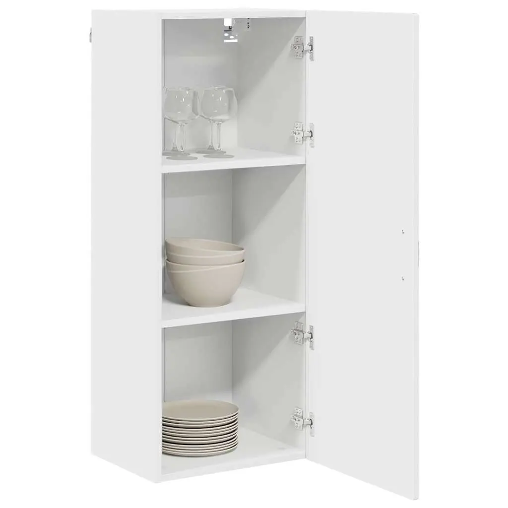 Wall Cabinet White Engineered Wood 40 x 31 x 100 cm