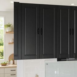 Your Friendly Kitchen Storage Solution: Black Wall Cabinet