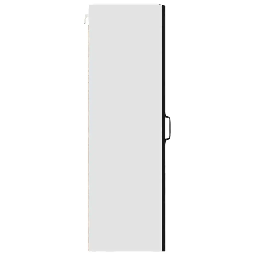 Wall Cabinet Kitchen Storage Cupboard Black 40 x 31 x 100 cm Wall Mounted