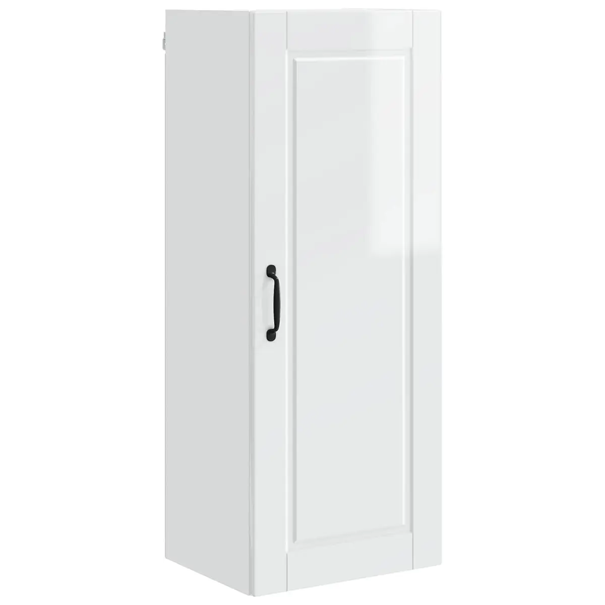 Wall Cabinet High Gloss White Modern Engineered Wood 40 x 31 x 100 cm