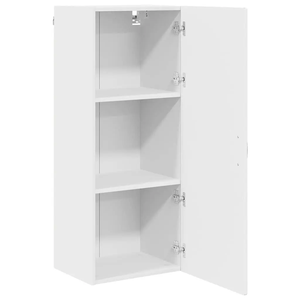 Wall Cabinet High Gloss White Modern Engineered Wood 40 x 31 x 100 cm