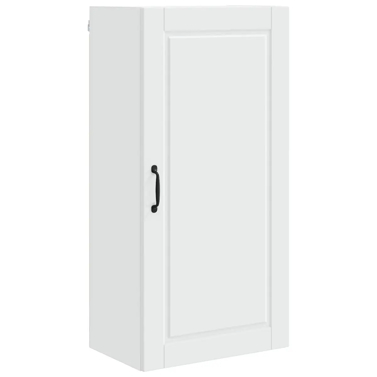 Wall Cabinet Kitchen Storage White Wall-mounted 50x31x100cm Engineered Wood Shelves Organiser