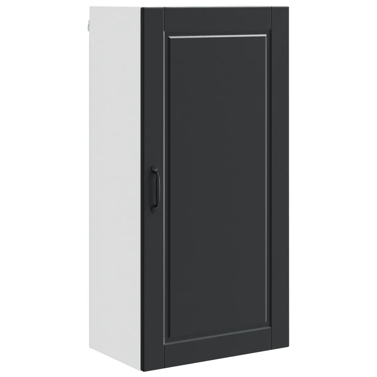 Wall Cabinet Black 50 x 31 x 100 cm Kitchen Storage Cupboard Wall Mounted