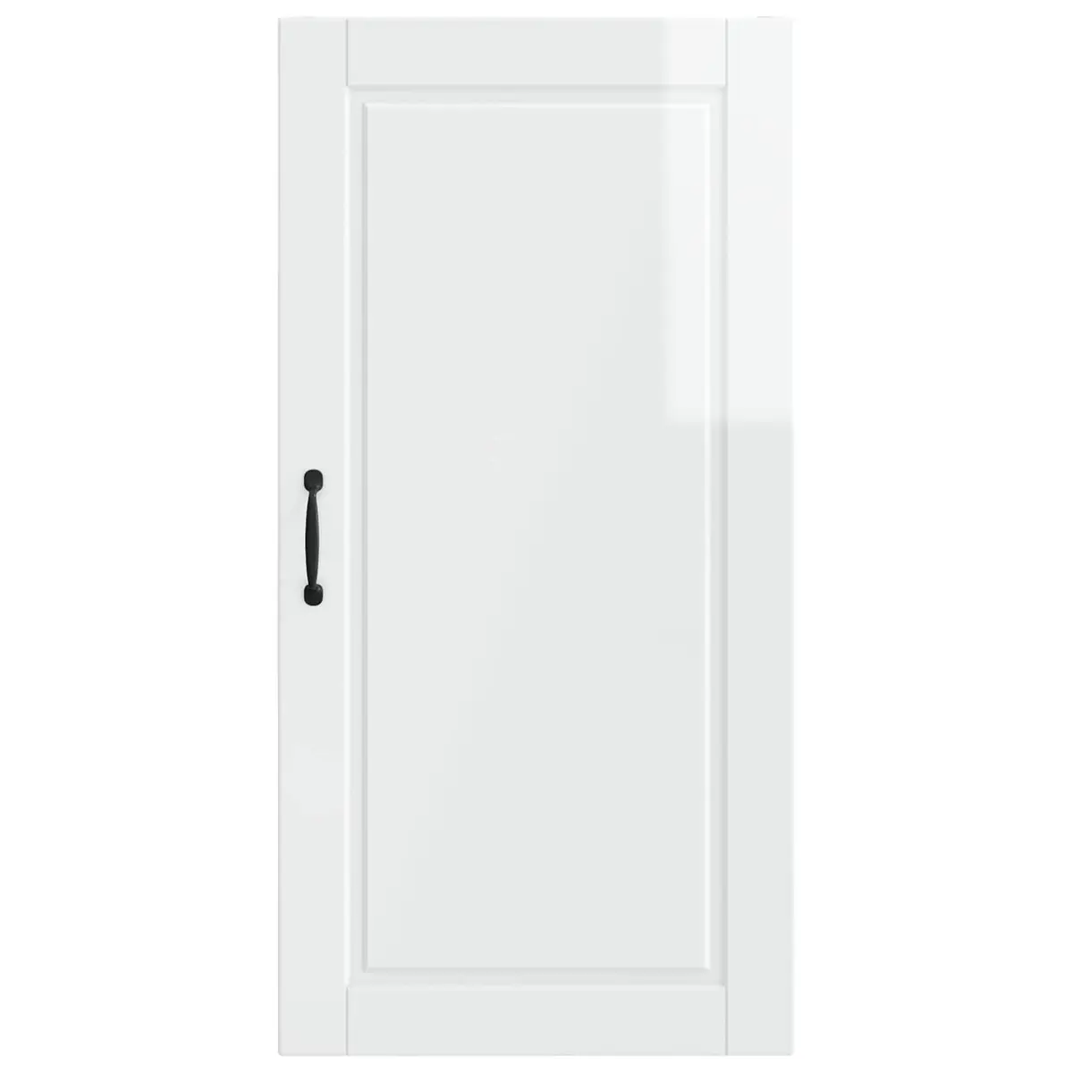 Wall Cabinet Modern High Gloss White Engineered Wood 50 x 31 x 100 cm