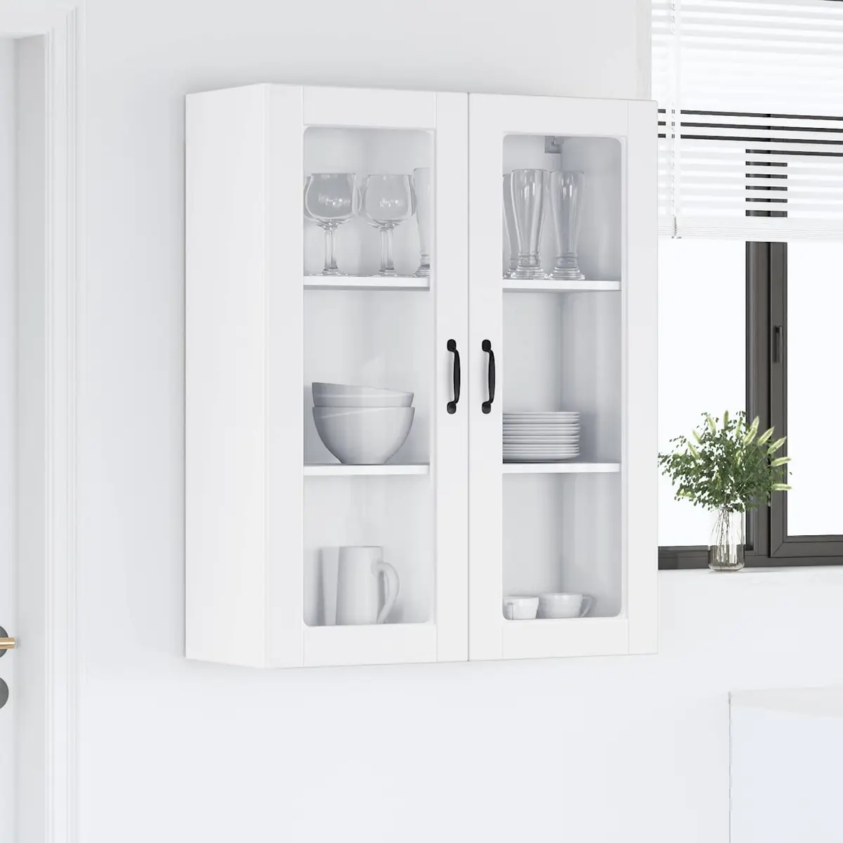 White Wall-Mounted Cabinet