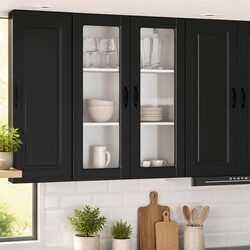 Your Ideal Wall Glass Cabinet for Kitchen Storage 80x31x100cm