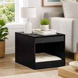 Your Ideal Cat Litter Box Enclosure in Black Oak
