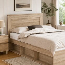 Welcome Comfort with a 135cm Sonoma Oak Brown Headboard