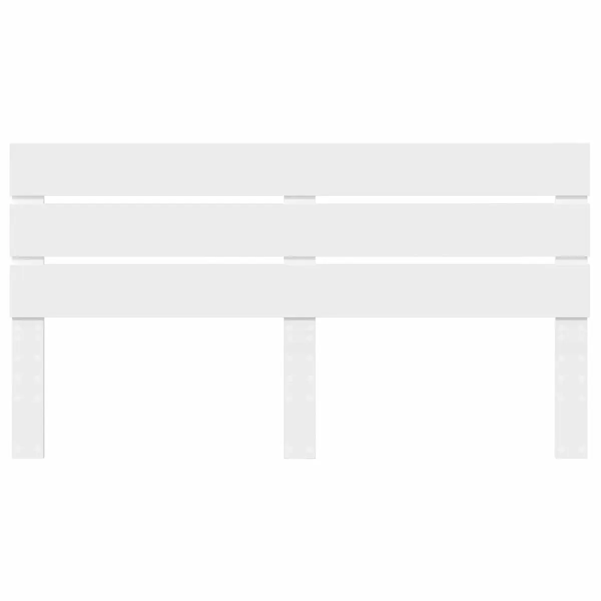 White Engineered Wood Headboard Modern Minimalist Design Bedroom Furniture