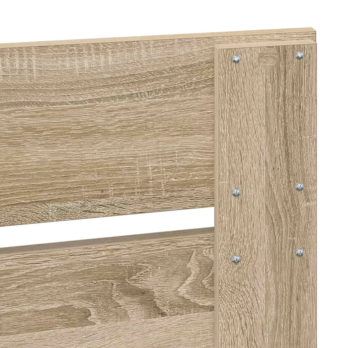 Headboard Sonoma Oak 100 cm Brown Engineered Wood Modern Rectangular Bedroom
