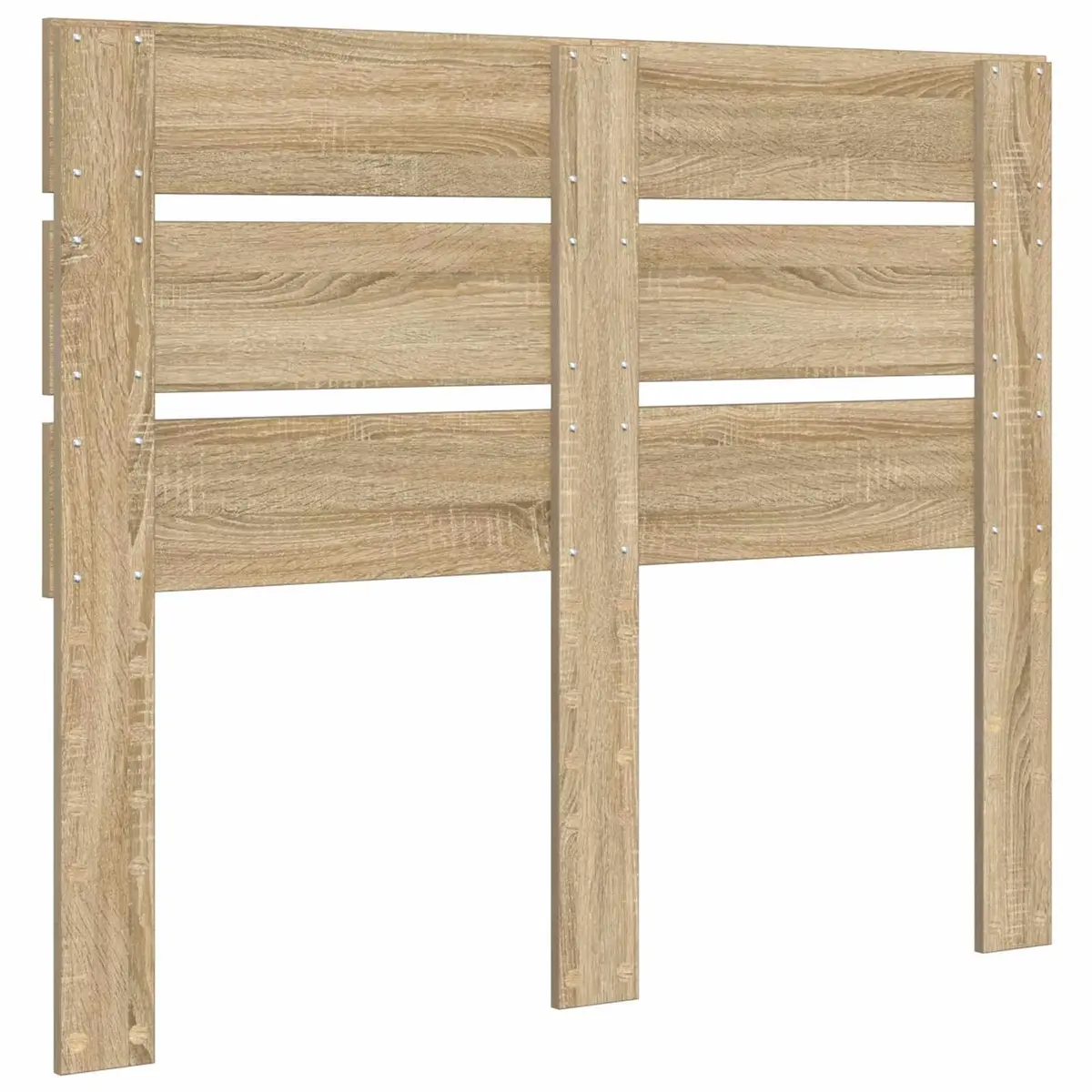 Headboard Engineered Wood Rectangular Modern Bedroom Furniture Brown Minimalist