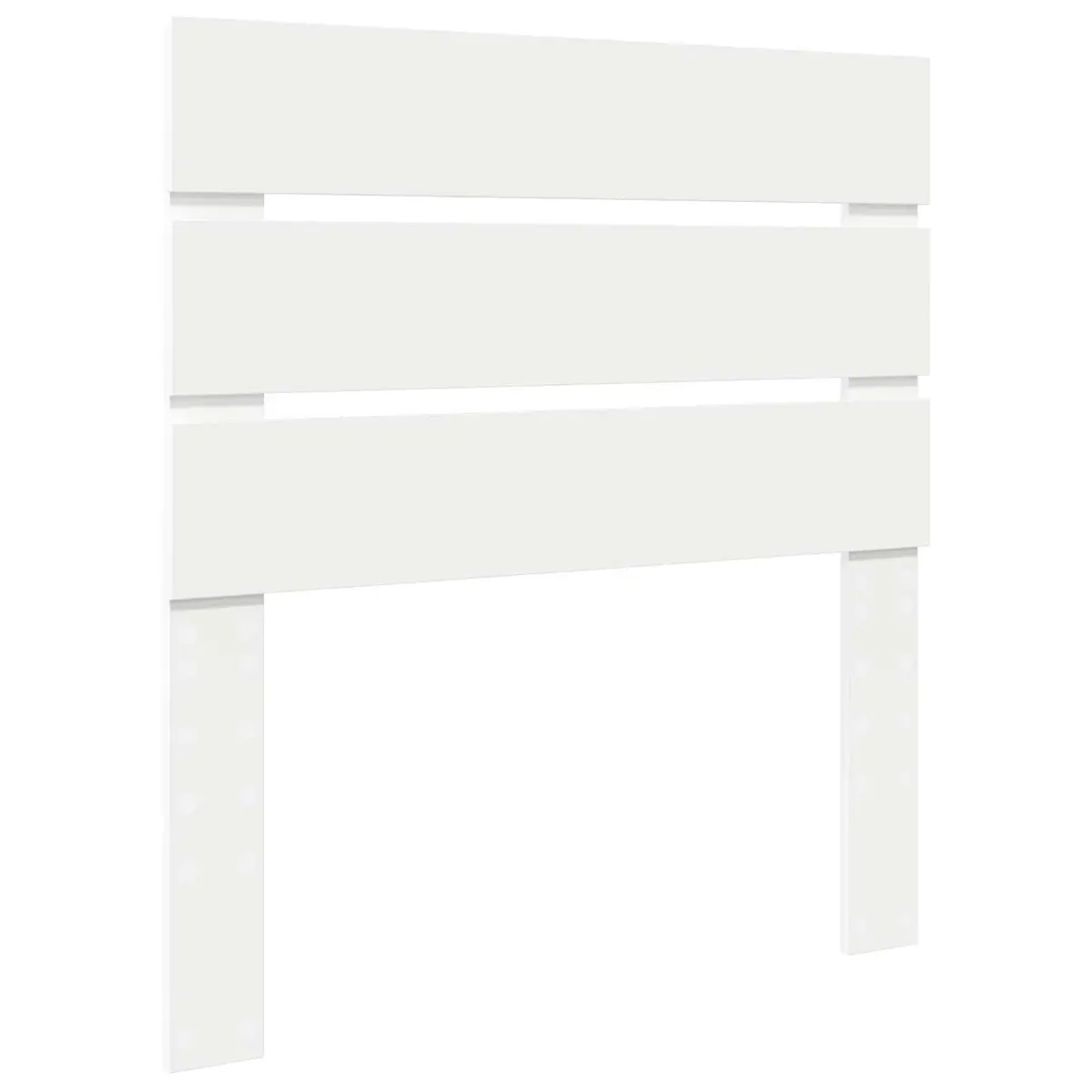 Rectangular Modern Headboard White Engineered Wood Bedroom Furniture