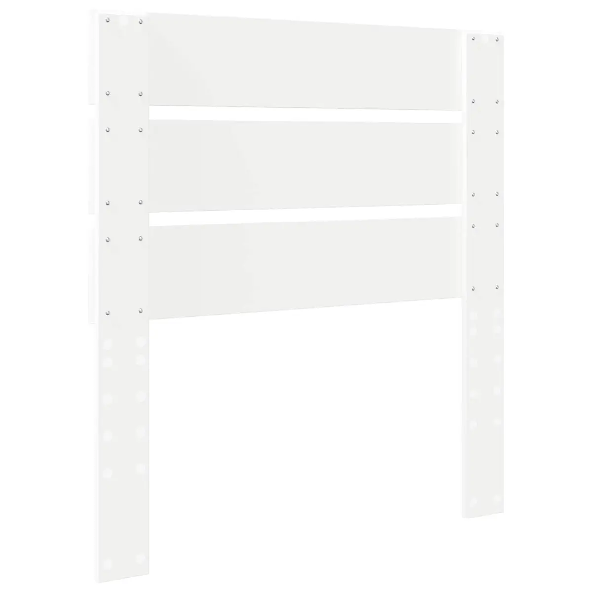 Rectangular Modern Headboard White Engineered Wood Bedroom Furniture