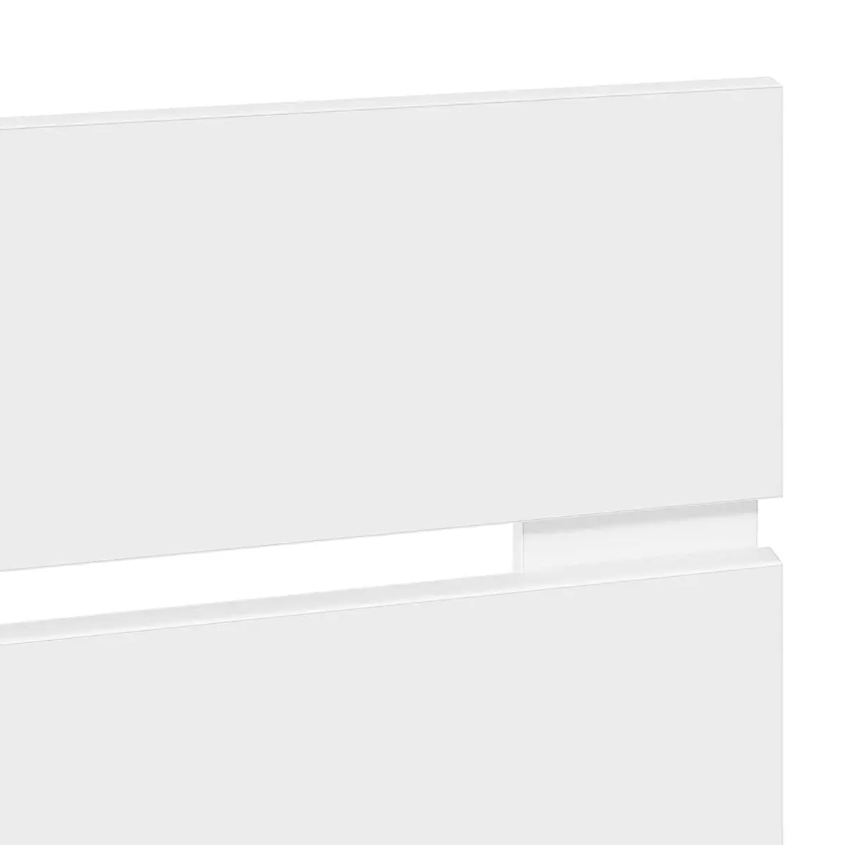 Rectangular Modern Headboard White Engineered Wood Bedroom Furniture