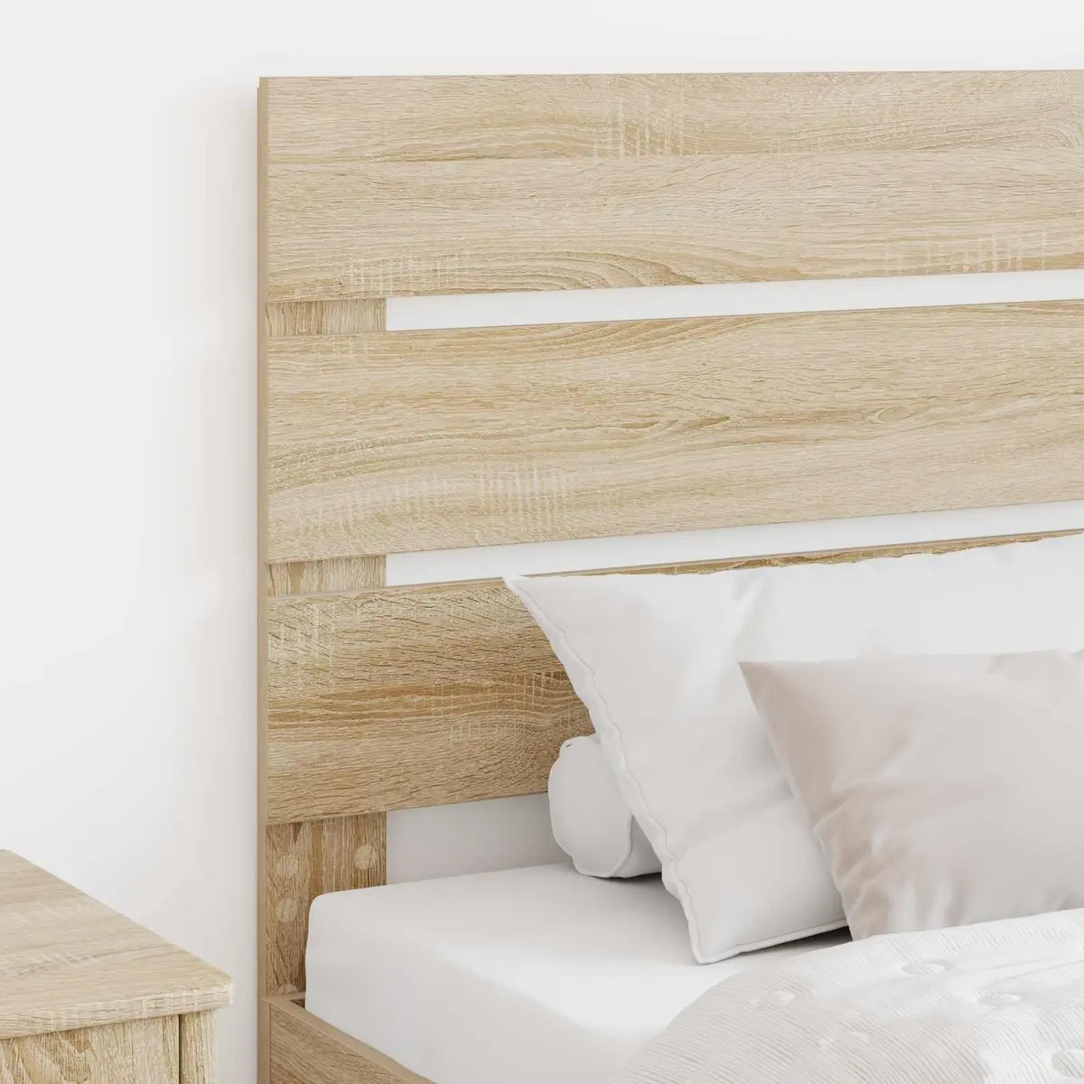 Headboard Rectangular Modern Bedroom Furniture Engineered Wood Brown Sonoma Oak