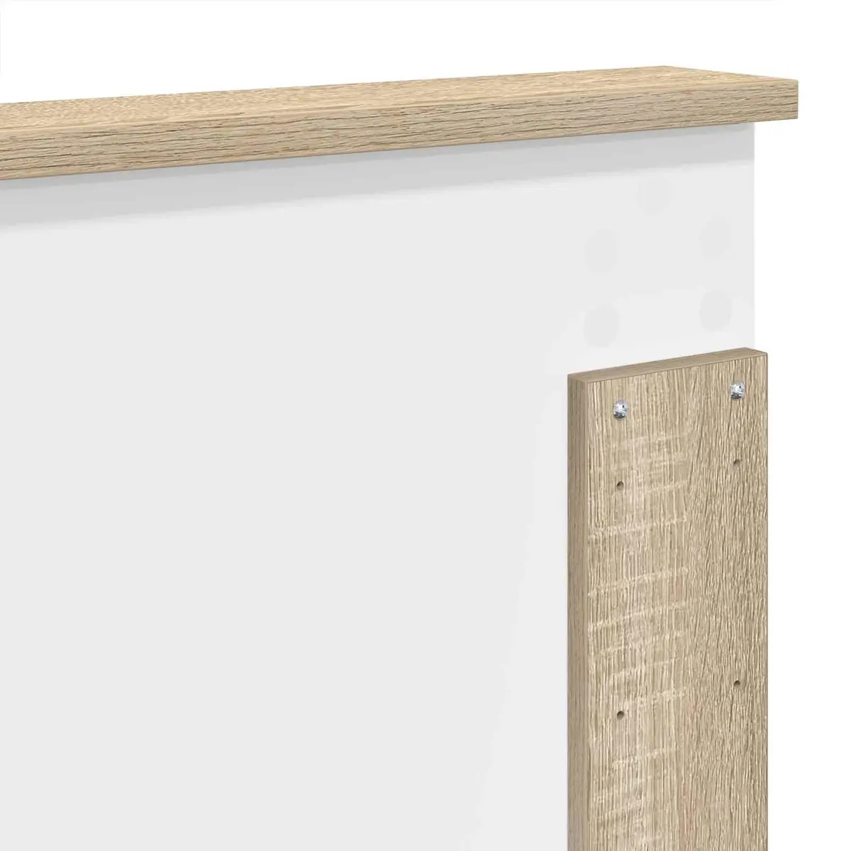 Headboard Wall-Mounted Adjustable Height 100 cm Engineered Wood Sonoma Oak