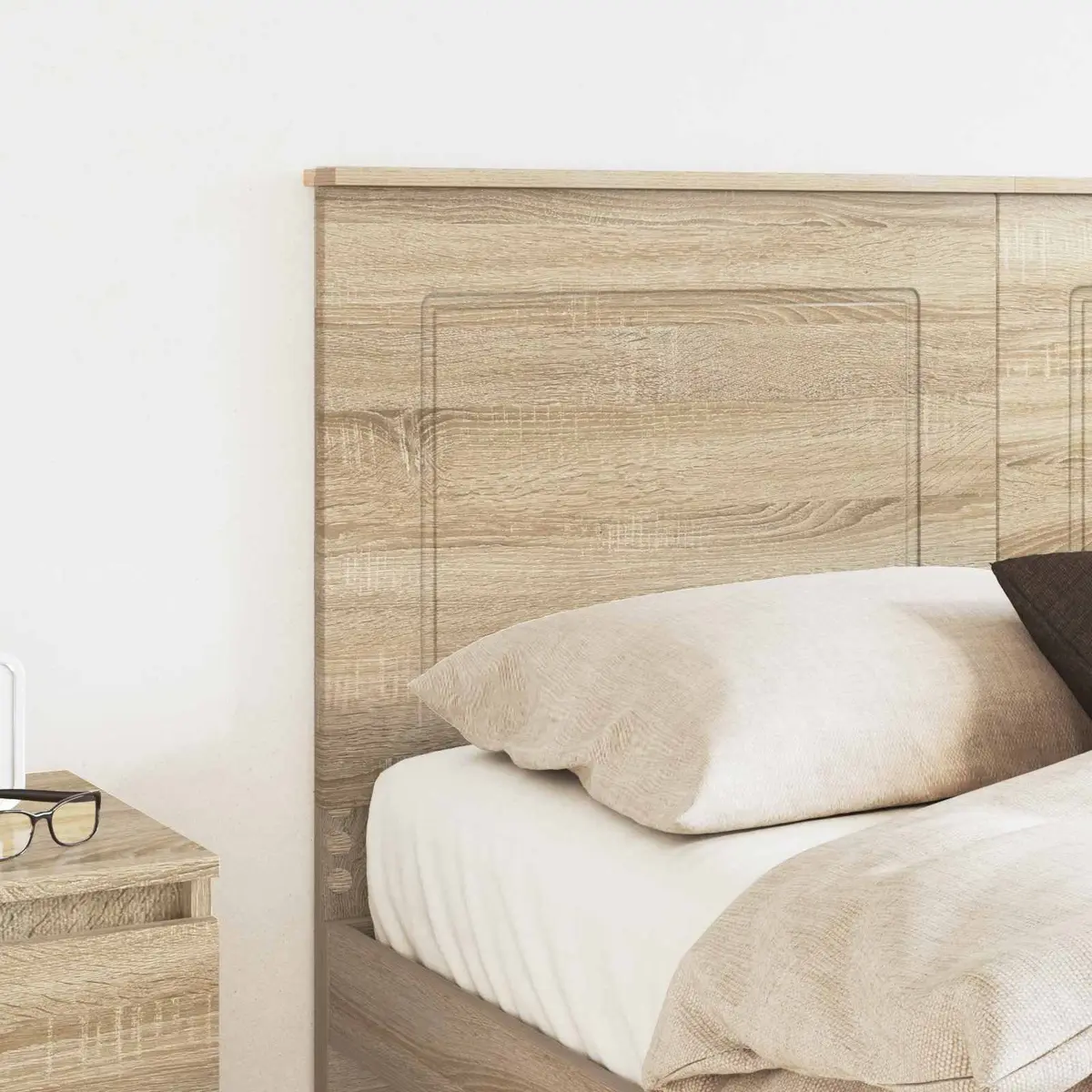 Headboard Adjustable Height 100 cm Wall-Mounted Engineered Wood Bedroom Furniture
