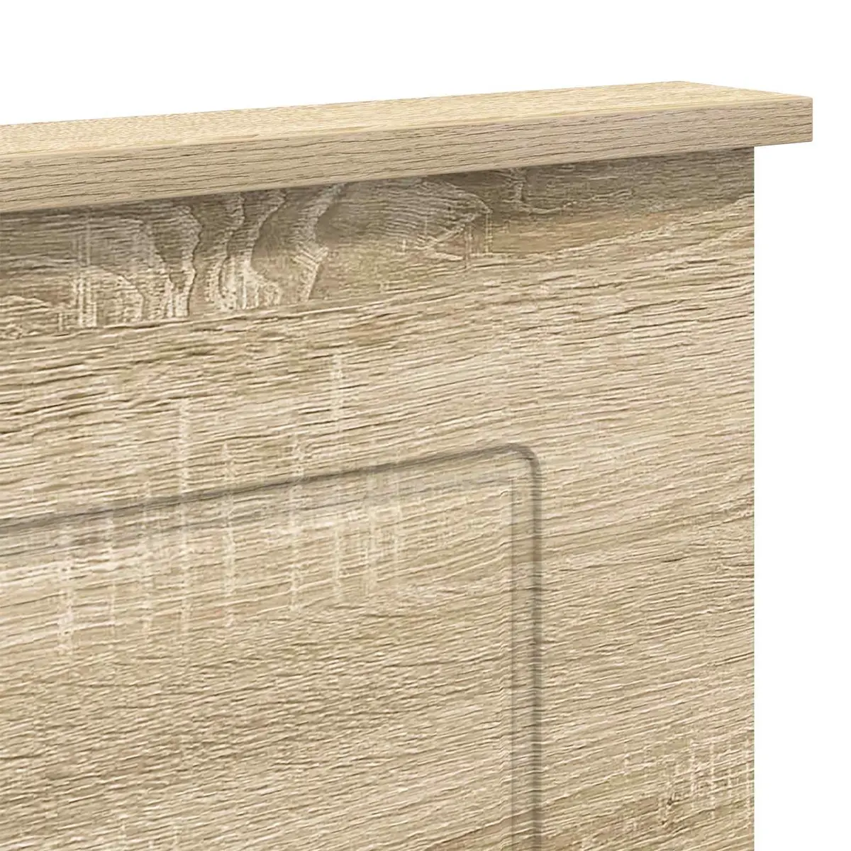 Headboard Adjustable Height 100 cm Wall-Mounted Engineered Wood Bedroom Furniture