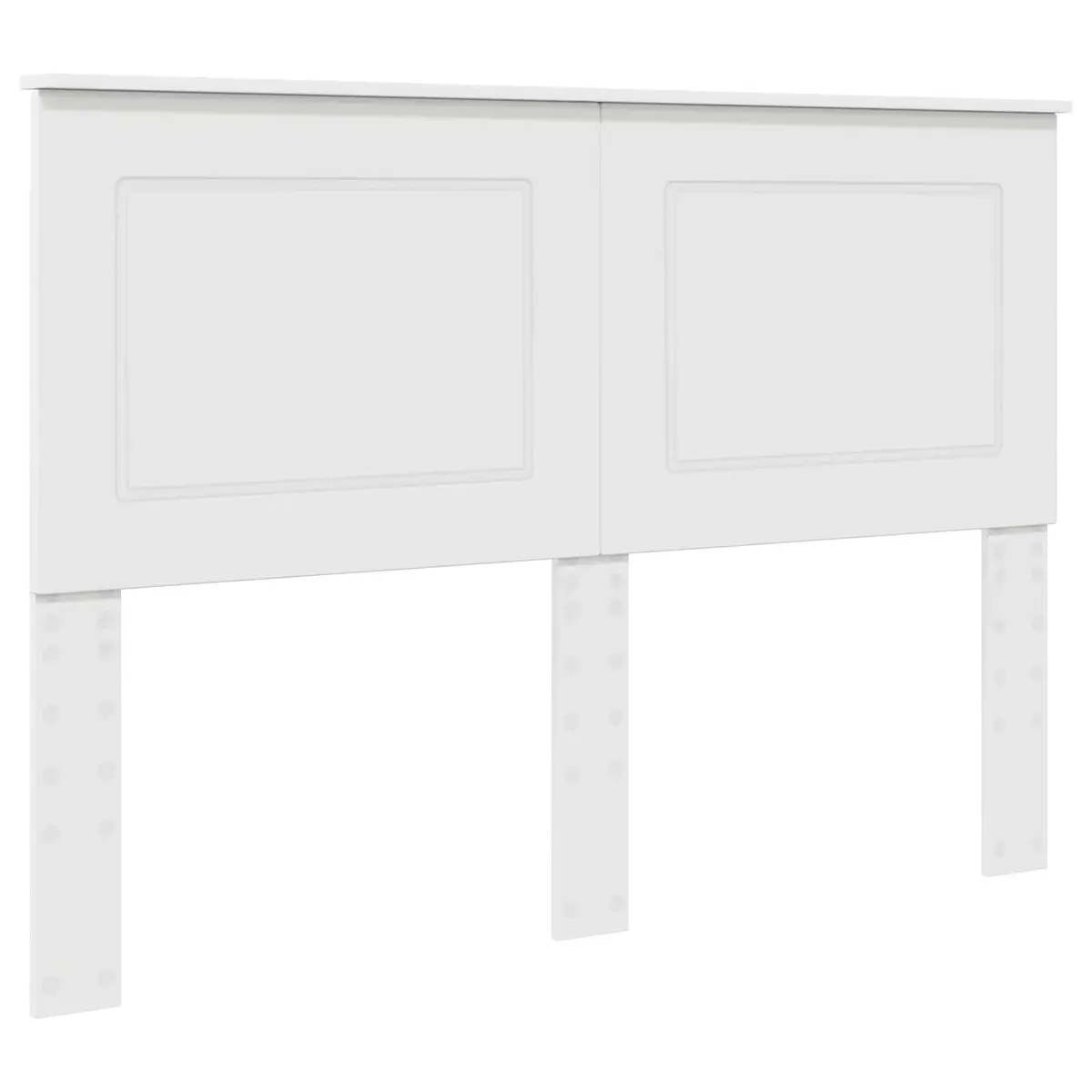 Headboard White 100 cm Wall-Mounted Bedroom Adjustable Height Modern Engineered