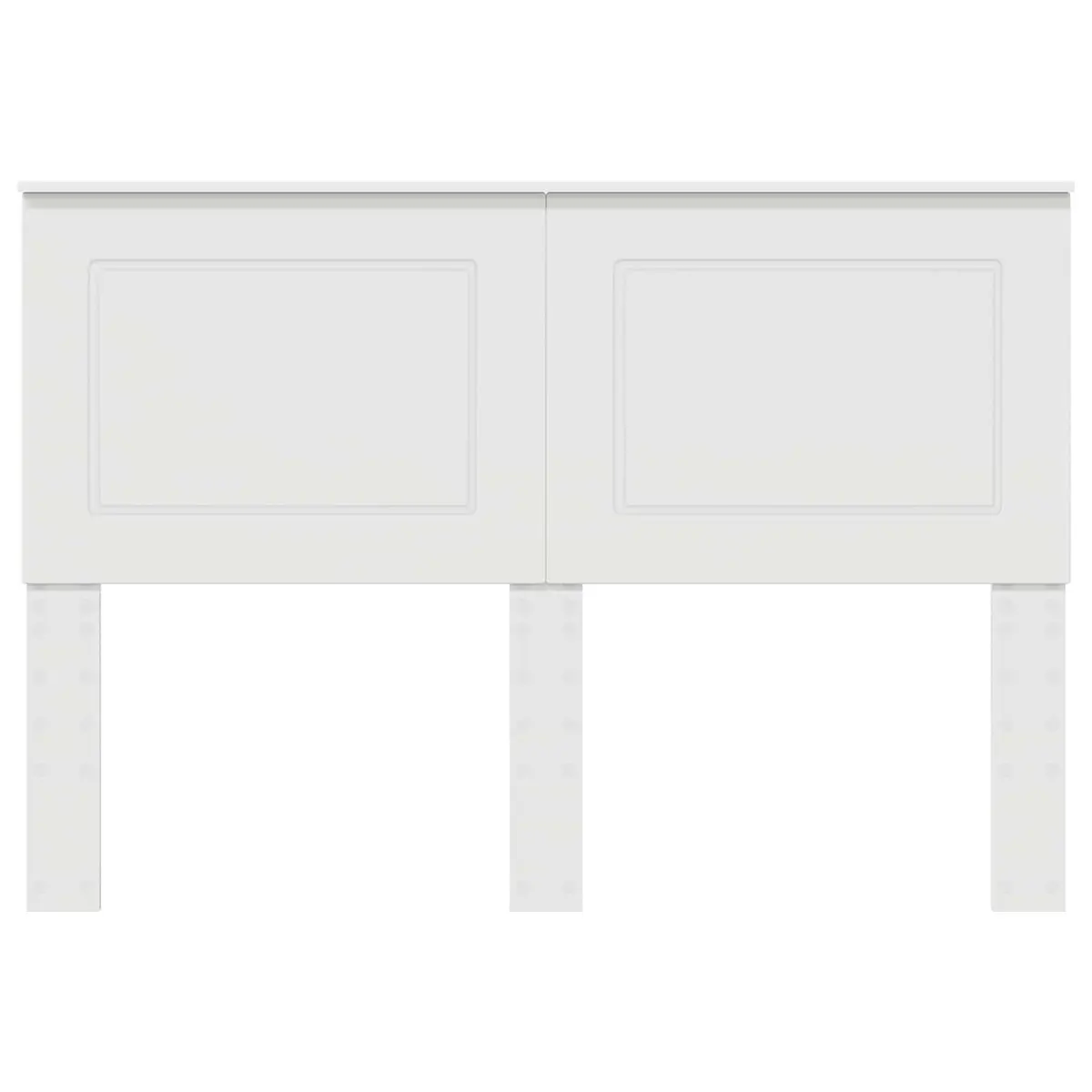Headboard White 100 cm Wall-Mounted Bedroom Adjustable Height Modern Engineered