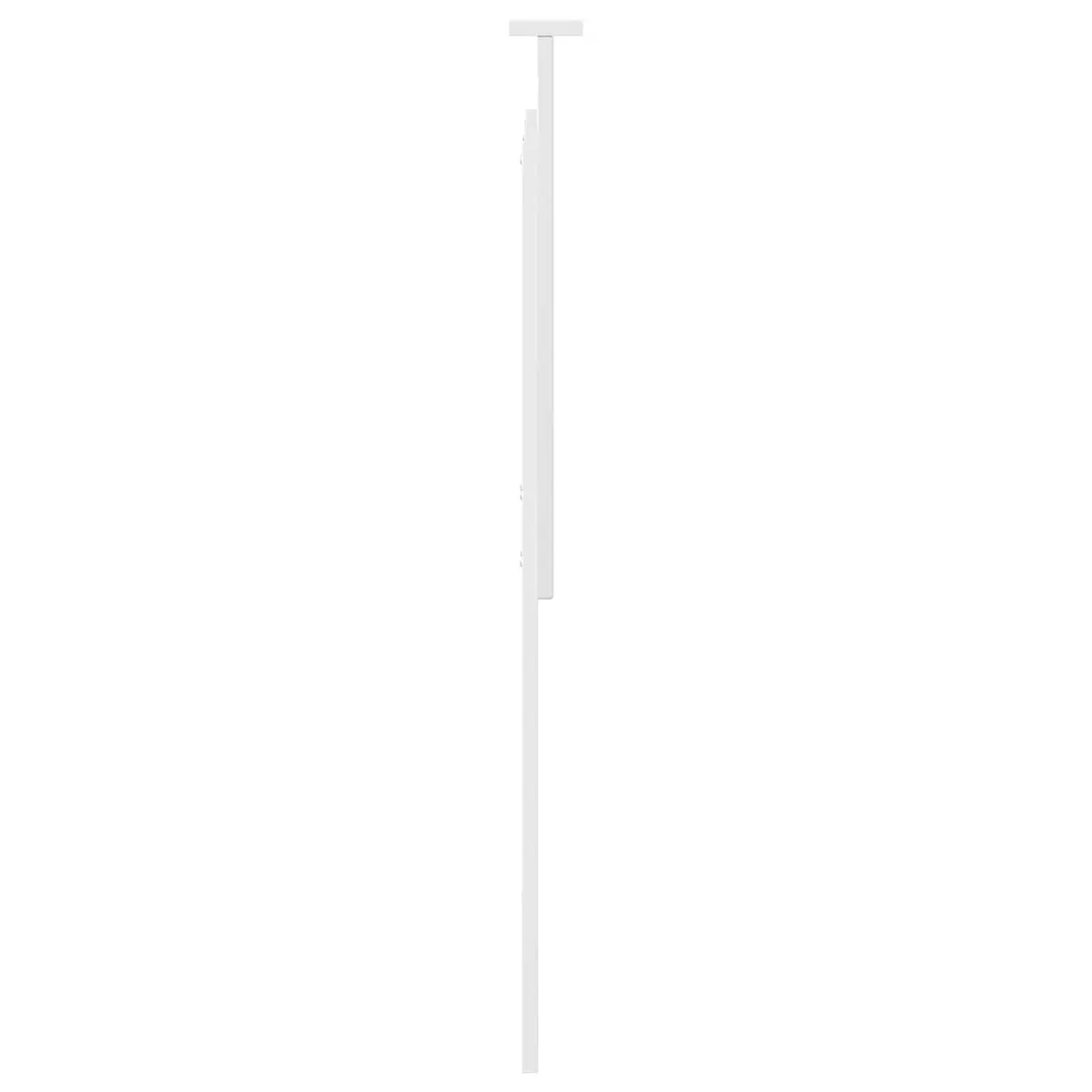 Headboard White 100 cm Wall-Mounted Bedroom Adjustable Height Modern Engineered