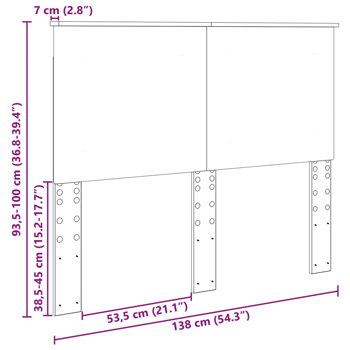 Adjustable Wall-Mounted Headboard