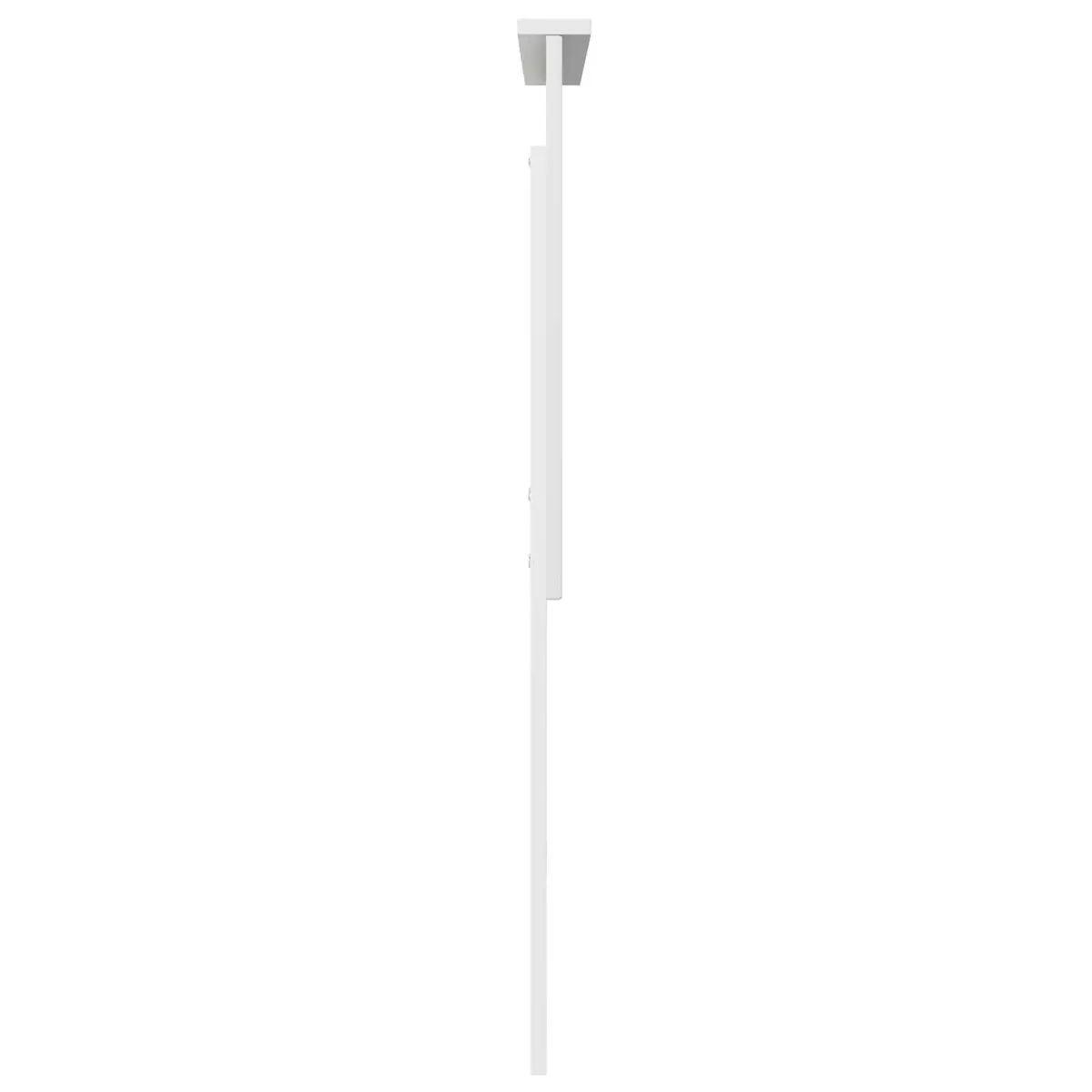 Headboard White Adjustable Height 100 cm Wall-Mounted Engineered Wood