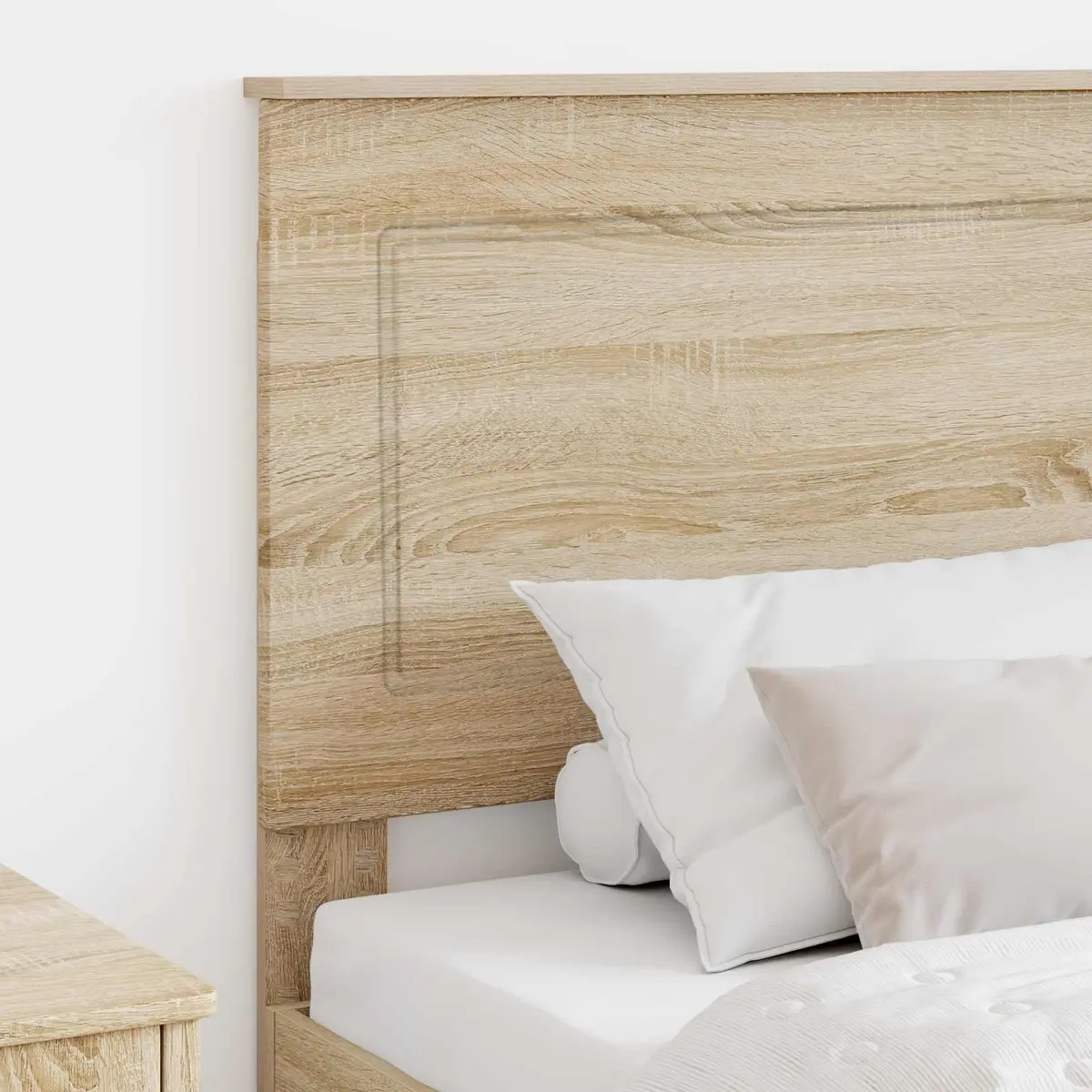 Headboard Sonoma Oak 100 cm Wall-Mounted Bedroom Furniture Adjustable Height