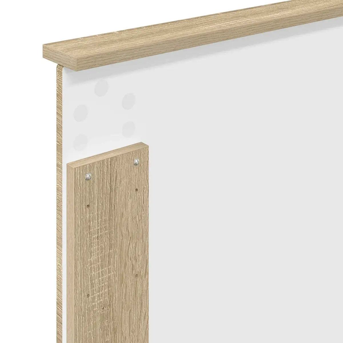 Headboard Sonoma Oak 100 cm Wall-Mounted Bedroom Furniture Adjustable Height