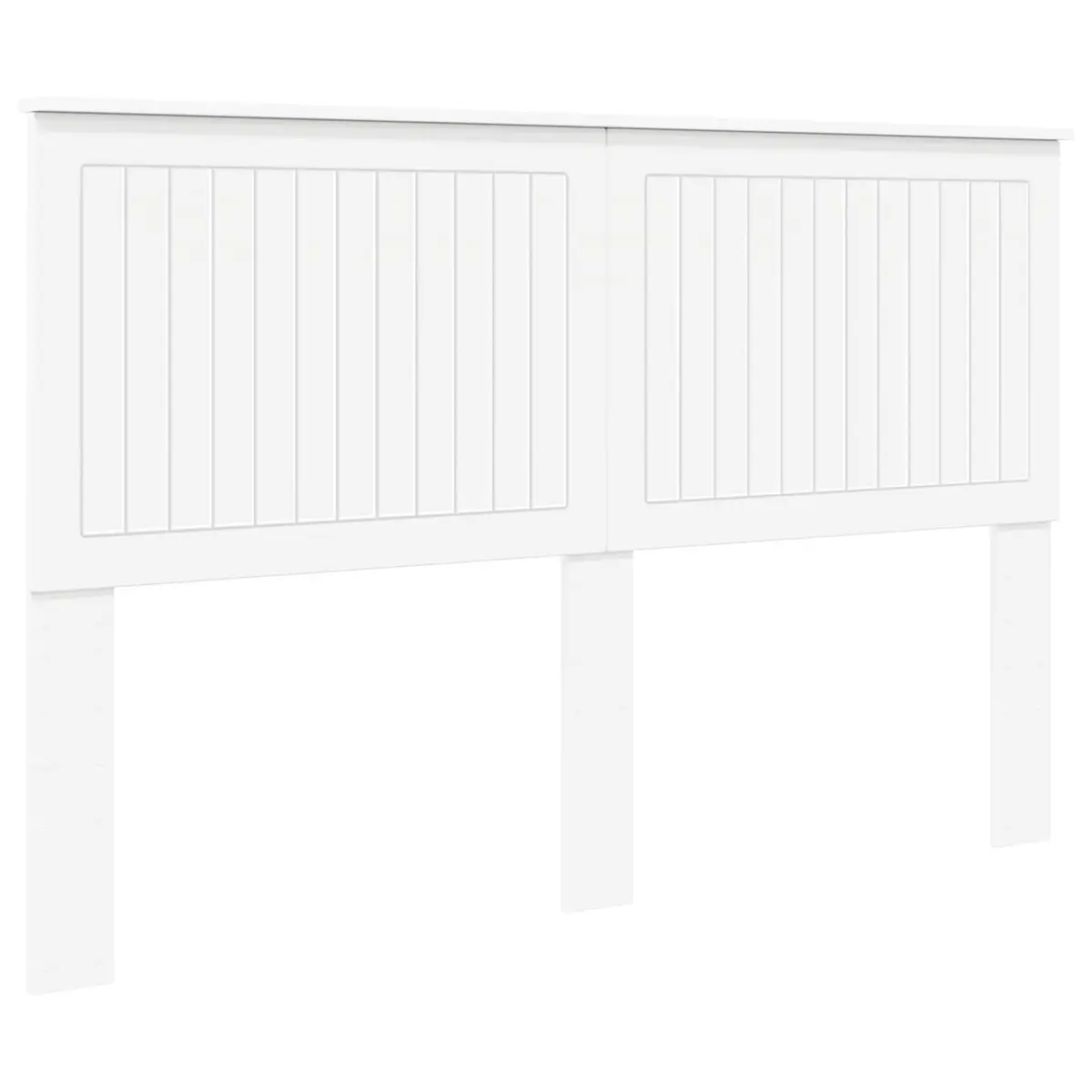 Headboard Modern White Engineered Wood 150cm Minimalist Contemporary