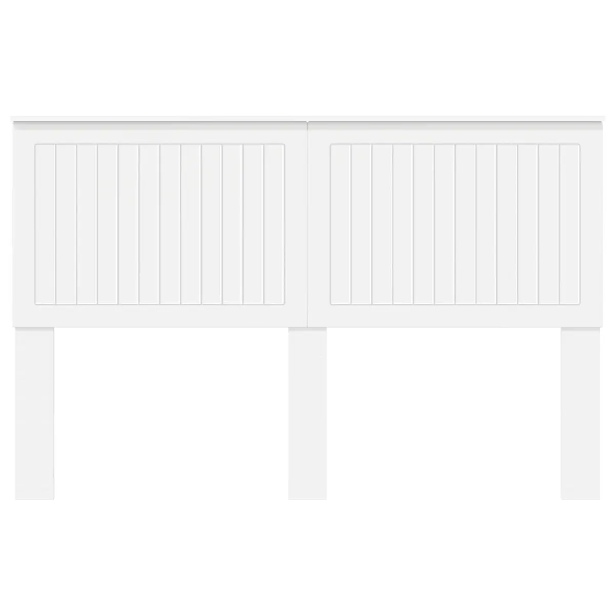 Headboard Modern White Engineered Wood 150cm Minimalist Contemporary