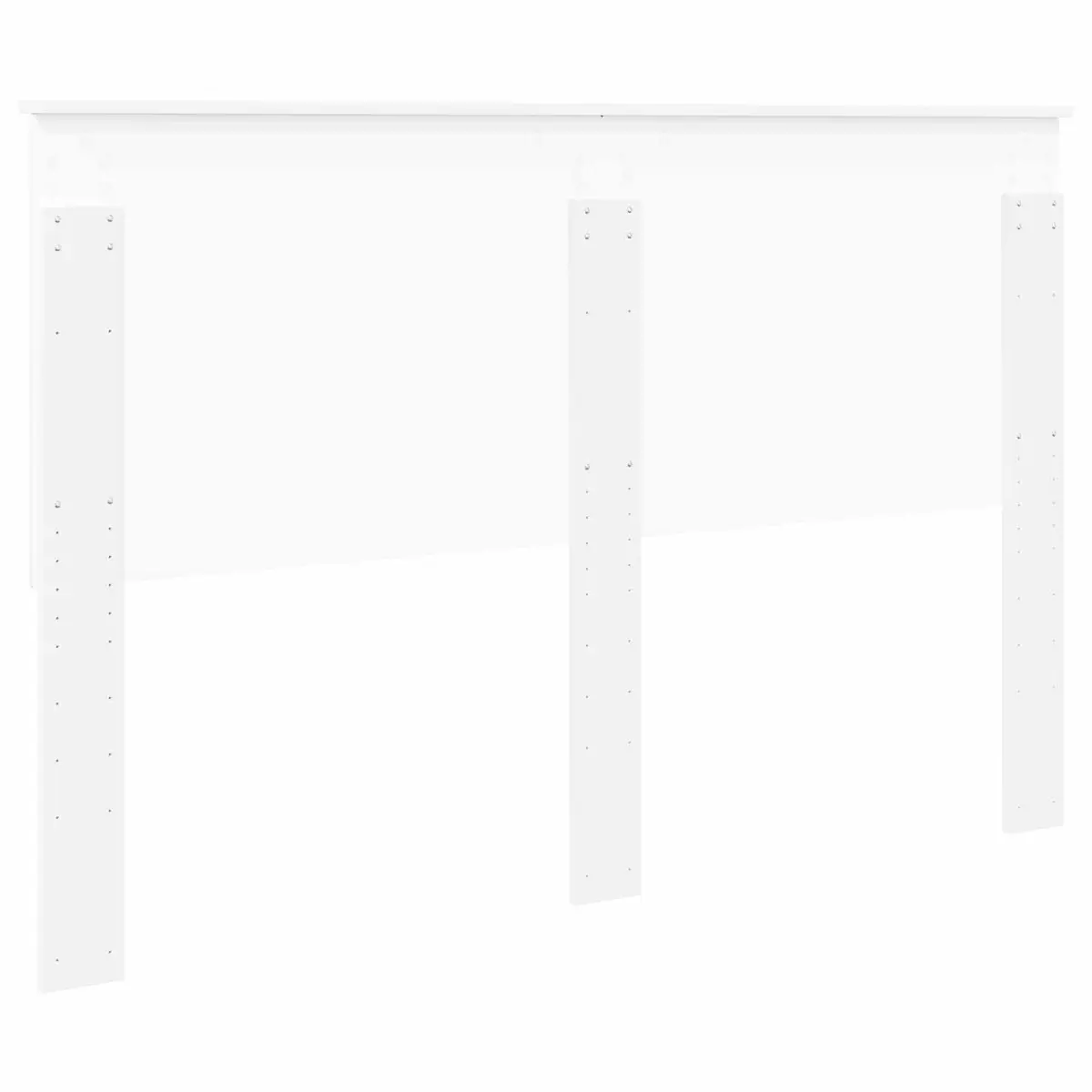 Headboard Modern White Engineered Wood 150cm Minimalist Contemporary