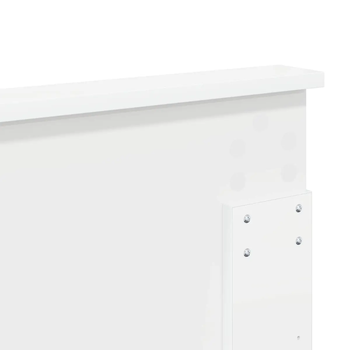 Headboard Modern White Engineered Wood 150cm Minimalist Contemporary