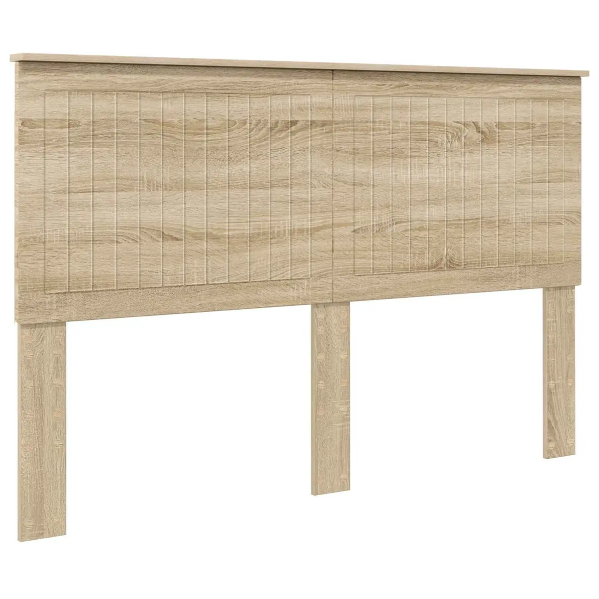 Headboard Minimalist Rectangular 150 cm Brown Engineered Wood