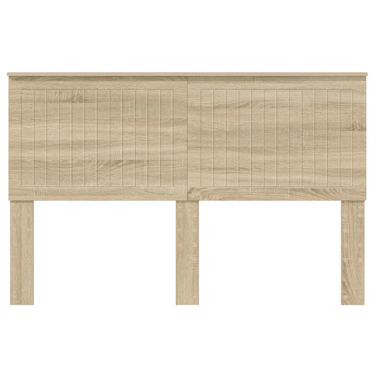 Headboard Minimalist Rectangular 150 cm Brown Engineered Wood