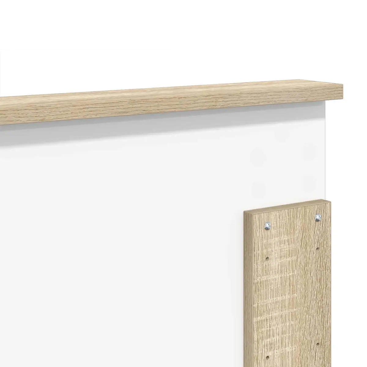 Headboard Minimalist Rectangular 150 cm Brown Engineered Wood