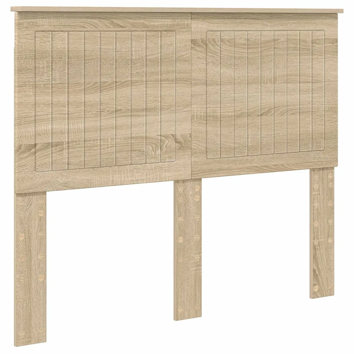 Headboard 135 cm Modern Bedroom Furniture Engineered Wood Brown Minimalist