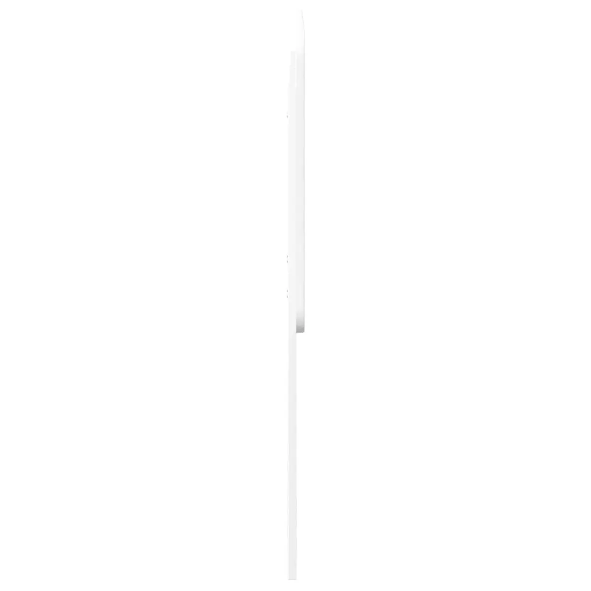 White Engineered Wood Headboard Modern Bedroom Furniture Rectangle Design
