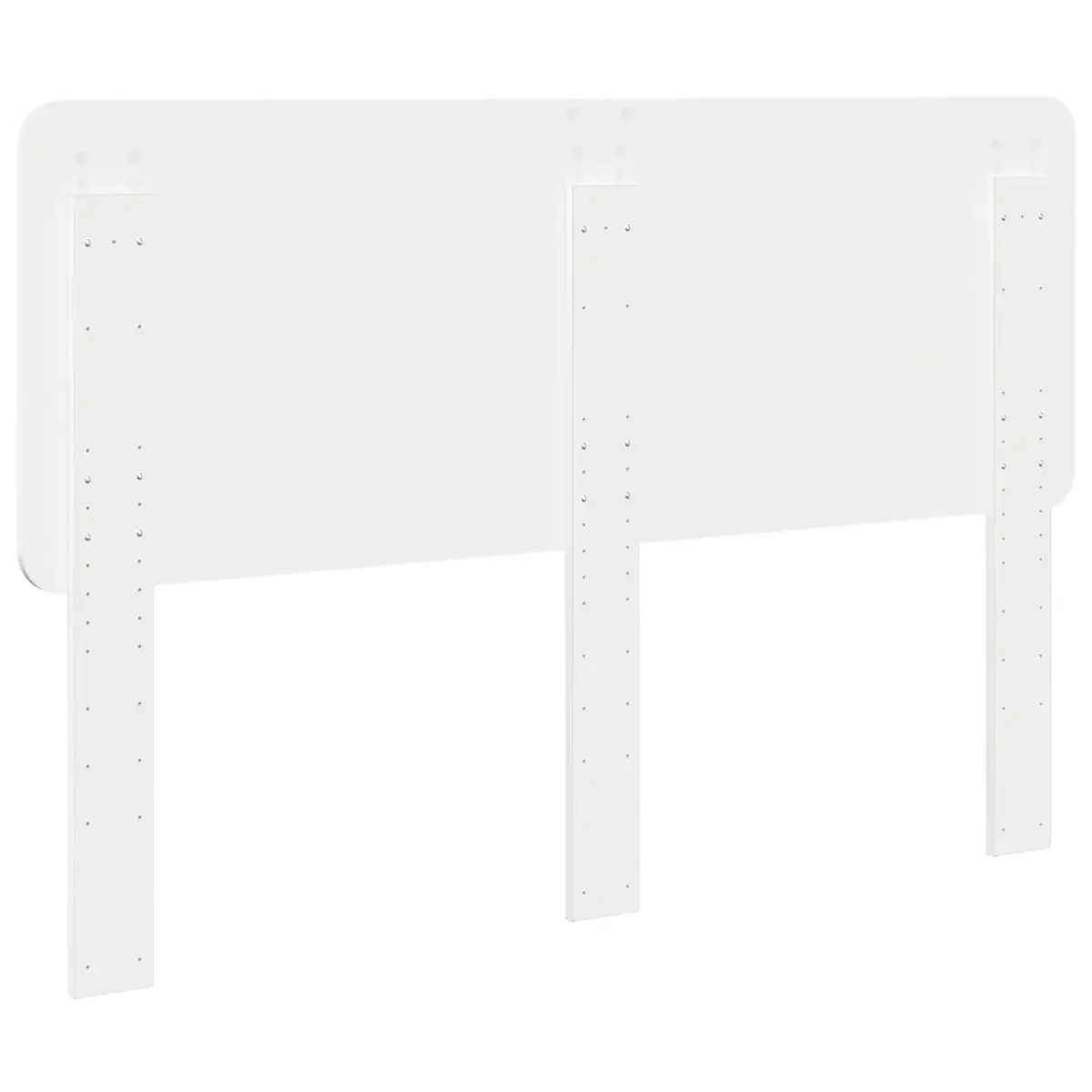 White Engineered Wood Headboard Modern Bedroom Furniture Rectangle Design