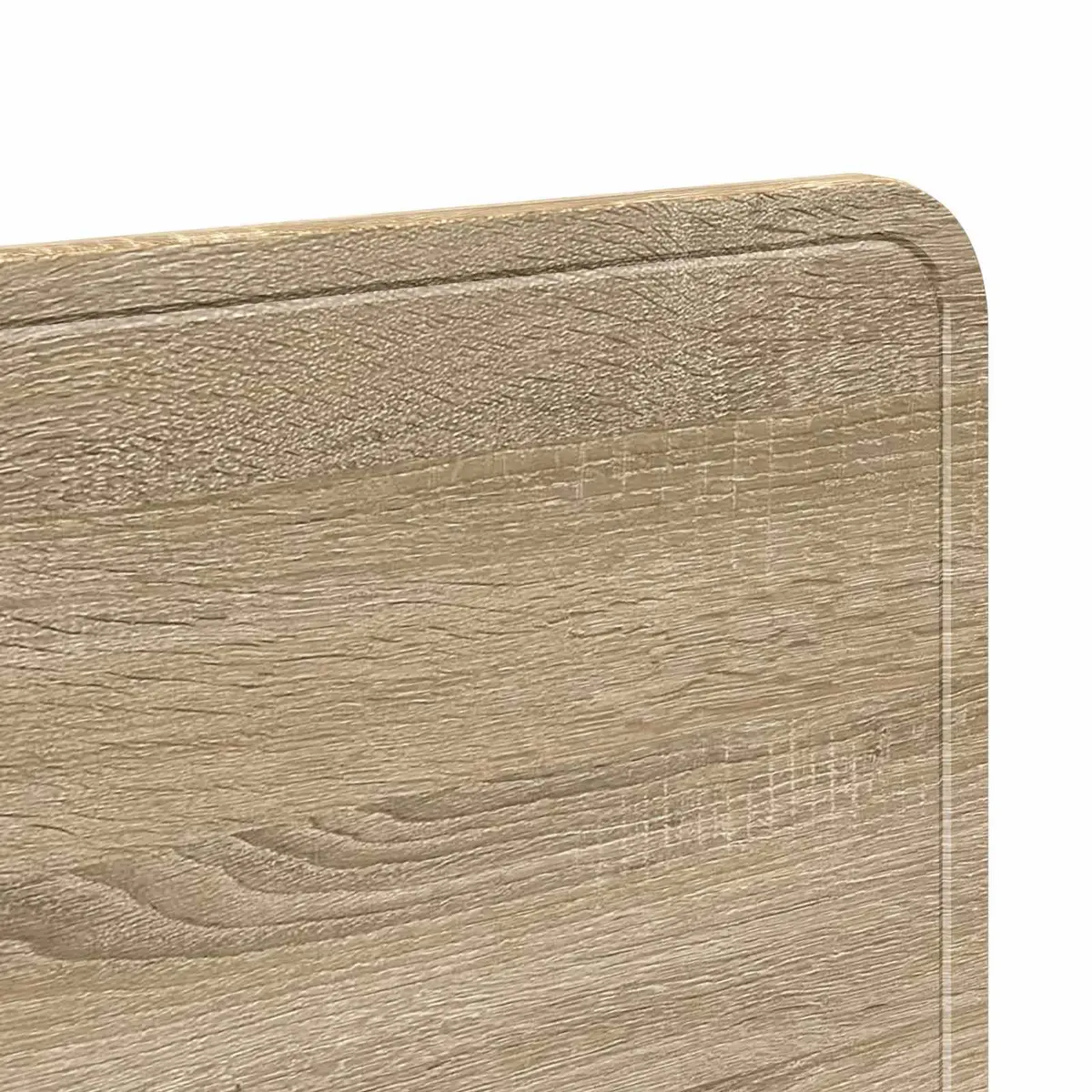 Headboard Modern Rectangle Engineered Wood Brown