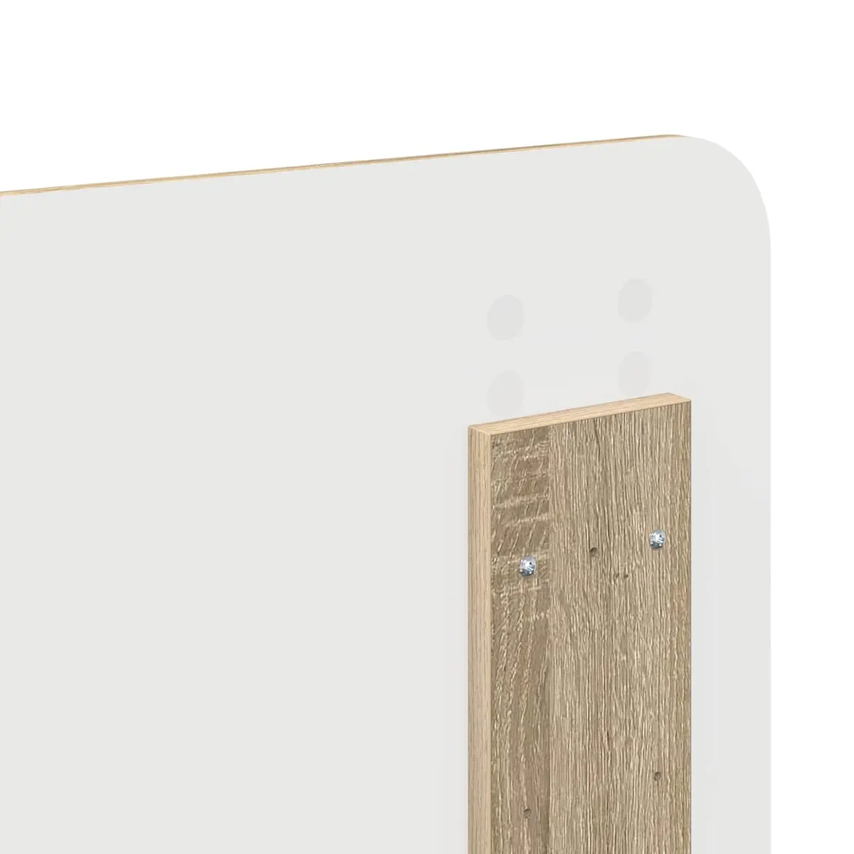 Headboard Modern Rectangle Engineered Wood Brown